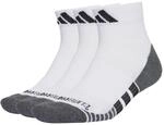 adidas Unisex Performance Climacool Cushioned Qrt 3P Socks, White/Black, 40-42