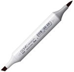COPIC Sketch Marker Typ E - 49, Dark Bark, professioneller Pinselmarker, mit einer