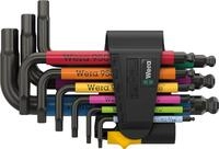 Wera 05022641001 950/9 Hex-Plus Multicolour Imperial 3 Winkelschl&uuml;sselsatz, z&ouml;llig,