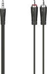 Hama Klinkenkabel 3,5mm - 2x CINCH (RCA, Mini Jack 3,5mm, aus flexiblen...
