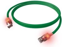 EasyLan DualBoot LED Patchkabel RJ45 S/FTP Kat.6A (Class EA), mit saCon Stecker,