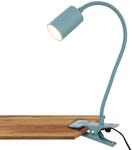 BRILONER - Schreibtischlampe mit Kabelschalter, Warmwei&szlig;e Lichtfarbe, schwenkbar,