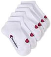 Champion Unisex Basics 6pk Sneaker Socken, Wei&szlig;, 43-46 EU