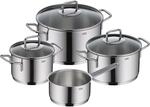 Silit Extra Cook Kochgeschirr-Set 4-teilig, Kocht&ouml;pfe 16/20/24 cm mit Glasdeckel,
