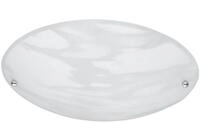 Trio Leuchten Deckenleuchte 6196011-07 Lana, Metall aluminiumfarbig, Glas