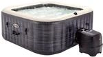 INTEX PureSpa Greywood Deluxe In- & Outdoor Whirlpool aufblasbar f&uuml;r 4...