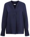 Seidensticker Damen Regular Fit Langarm Bluse, Blau, 44 EU