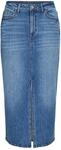 Vila Damen Vijaf Hw Midi Denim Skirt-noos Jeansrock (1er Pack)