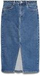 VERO MODA Female Jeansrock VMVERI Hohe Taille Langer Rock | Denim skirt