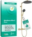 hansgrohe Raindance Alive S Puro - wassersparendes Duschsystem (EcoSmart) mit