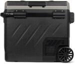 Steamy-E Dual Zone 61 Roller, Elektrische Kompressor K&uuml;hlbox mit Rollen, 58 Liter,