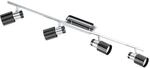 EGLO LED Deckenlampe Davida 1, 4 flammige Deckenleuchte, Deckenspot aus Metall in