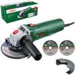 Bosch kompakter Winkelschleifer UniversalGrind 7-125 (750 W; 2x gerade Trennscheiben;