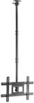 Manhattan 462051 Supporto Tv A Parete 2,03 M [80] Nero (tv/monitor Ceiling -