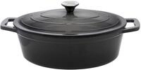 ELO Br&auml;ter oval basaltgrau 41 cm, Gusseisen - Induktion, emailliert, Grau 