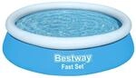 Bestway Fast Set Aufstellpool ohne Pumpe, &Oslash; 183 x 51 cm, Blau, Rund, 940 Liter,