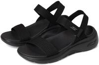 Skechers GO WALK ARCH FIT 2.0 SANDAL, Damen Sandale, Black,