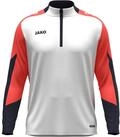 JAKO Unisex Ziptop Dynamic, wei&szlig;/Coral/Marine, 3XL