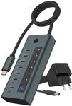 ICY Box USB 3.2 Gen 2 (3.1 Gen 2) Type-C 10000 Mbit/s, IB-HUB1457-C31