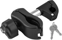 EUFAB 11629 Rahmenhalter abnehmbar kurz &Oslash; 25+30mm, Schwarz/Silber