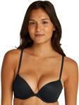 Calvin Klein Damen Plunge BH mit Push-Up, Schwarz (Black), 70C