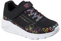 Skechers UNO Lite Sneaker, Schwarz, Gr&ouml;&szlig;e 35, Schwarz, 2 UK Child