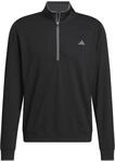 adidas Herren Mens UPF Lightweight Quarter Zip Pullover Sweatshirt, Black, L