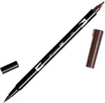 Tombow ABT-879 Fasermaler Dual Brush Pen mit zwei Spitzen, brown, 1 st&uuml;ck (1er...