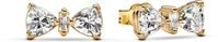Pandora Timeless Funkelnde Schleife Ohrringe aus Sterling Silber mit vergoldeter