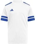 adidas Unisex Kinder Squadra25 Jersey Short Sleeve Kids Shirt, White/Team royal Blue,