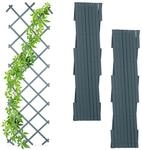Relaxdays Rankgitter ausziehbar, 3er Set, Rankhilfe Kletterpflanzen, 180cm,...