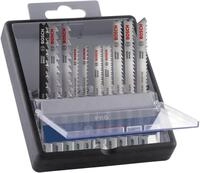 Bosch 10x PRO Hardwood and Laminate Stichs&auml;geblatt-Set (f&uuml;r Hartholz, Parkett,