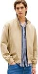 Tommy Hilfiger Herren &Uuml;bergangsjacke Harrington mit Rei&szlig;verschluss, Braun (Camel),