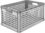 keeeper Transportkorb, Stapelbar, Polypropylen, 64 l, Robert, Nordic Grey