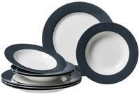 Tafelservice Doppio, 8-teilig, Anthrazit