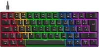 Speedlink Atmos - mechanische RGB Gaming Tastatur 60%, kabelgebunden, Brown Switches,