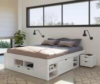 Inter Link - Funktionsbett - Bett mit Schubladen - Doppelbett 180 x 200 cm - 2...