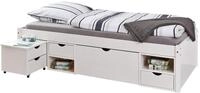 Inter Link - Einzelbett mit Schubladen &ndash; 90 x 200 cm &ndash; Kojenbett mit Stauraum &ndash;