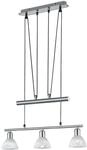 Trio Leuchten LED-JoJo-Pendelleuchte "Levisto" in Nickel matt, Glas...