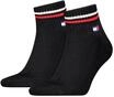 Tommy Hilfiger Unisex Quarter Socken, Schwarz, 35-38 EU