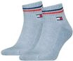 Tommy Hilfiger Unisex Quarter Socken, Blau, 43-46 EU