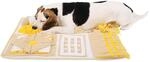 lionto Schn&uuml;ffelteppich f&uuml;r Hunde & Katzen, 70 x 60 cm, Gelb/Braun |...