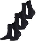 FALKE Damen Family 3-Pack Socken atmungsaktive nachhaltige biologische Baumwolle