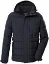 killtec Herren Steppjacke mit abzippbarer Kapuze KOW 87 MN QLTD JCKT, schwarz blau,