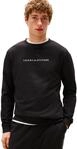 Tommy Hilfiger Herren Sweatshirt Track Top mit Rundhalsausschnitt, Schwarz (Black), S