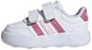 adidas Unisex Baby Breaknet 3.0 Infants Shoes, FTWR White/Pink Fusion/Clear Pink, 23