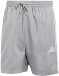 adidas Herren Essential Three Stripes Chelsea Base Short Shorts, Grey Three/White, L