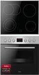 Amica ACHE 9335 E Herd-Set mit Umluft / Backofen mit Kochfeld und Edelstahlrahmen /