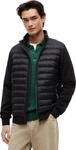 Tommy Hilfiger Herren Sweatshirt mit Rei&szlig;verschluss Mix Media Stand Collar