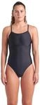 Arena Damen Feel Solid Light Drop Back One Piece Swimsuit Inner Bra Secure Fit